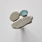 n°96•Bague Organique Bleue