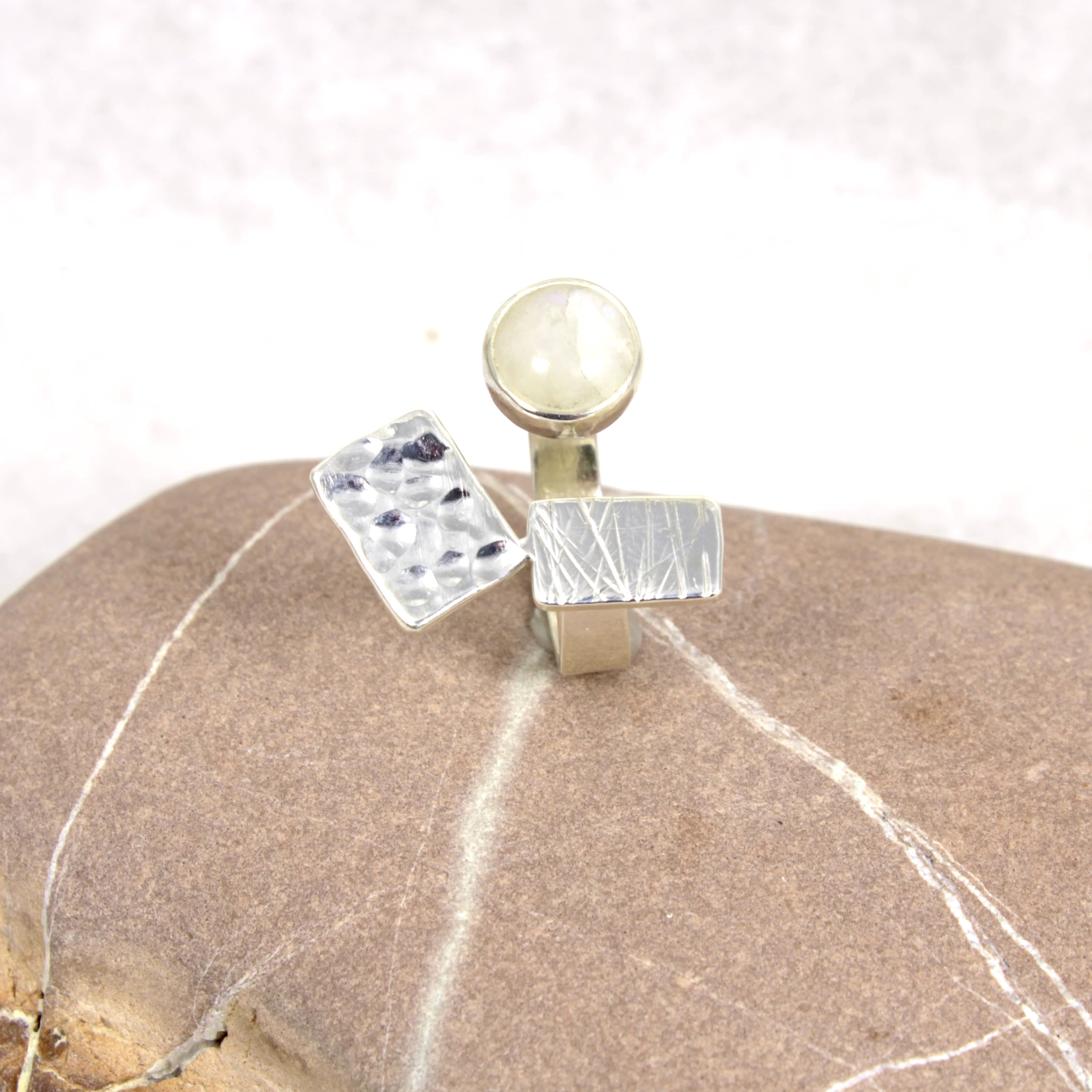 n°18•Bague Plateau Ajustable