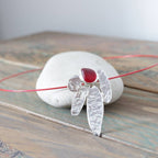n°132•Pendentif Organique Rouge