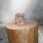 n°96•Bague Organique Bleue