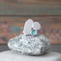 n°96•Bague Organique Bleue