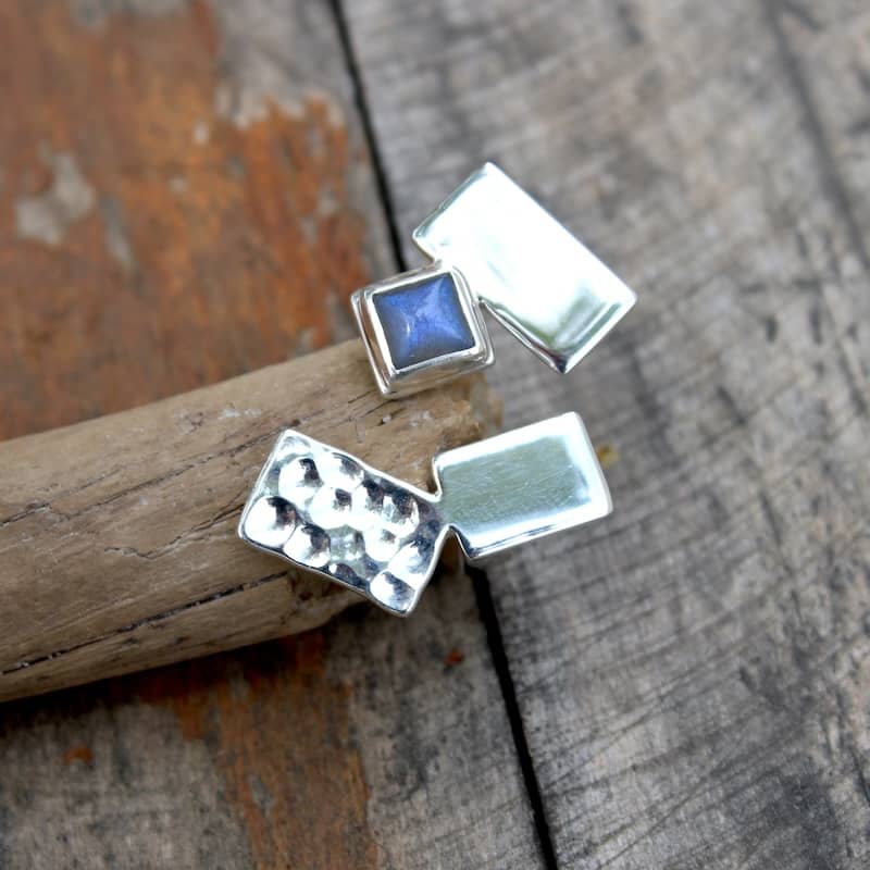 n°28•Bague Plateau Ajustable