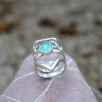 n°121•Bague Multiple Calcédoine Modulable.