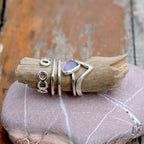 n°122•Bague Multiple Sea Glass Modulable.